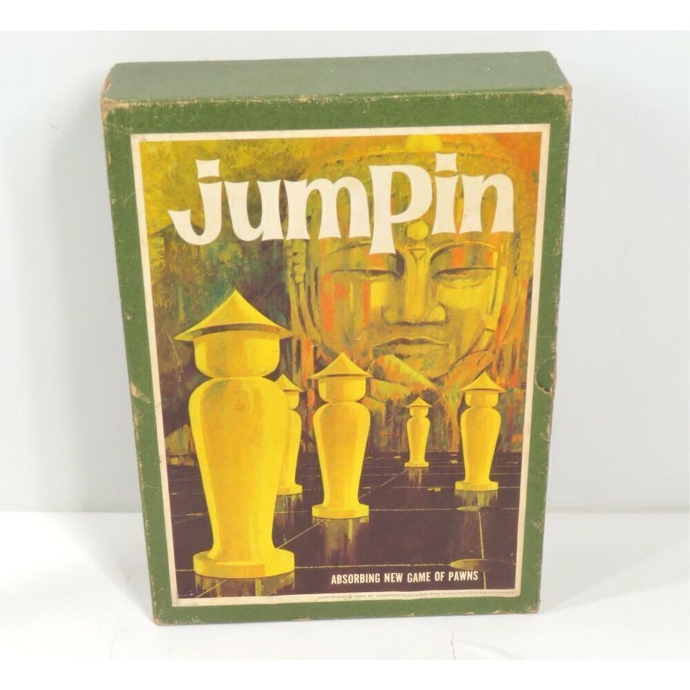 Vintage 1964 Jumpin Game of Pawns 3M Bookshelf Edition Complete Original